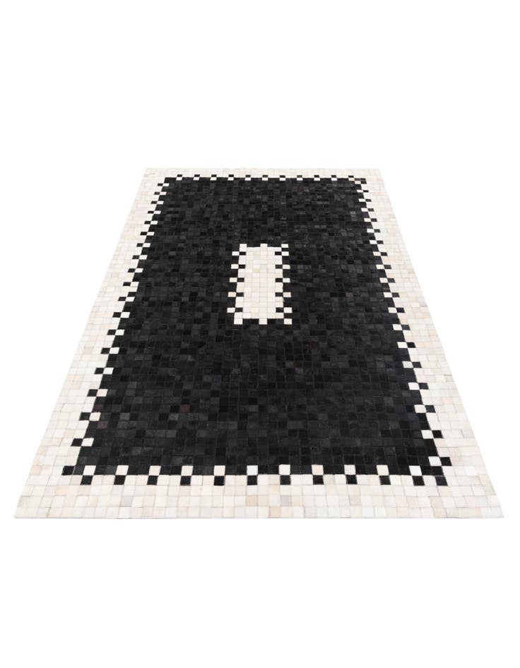 Detail image of 5' 2 x 7' 11 Cowhide Stocks Rug