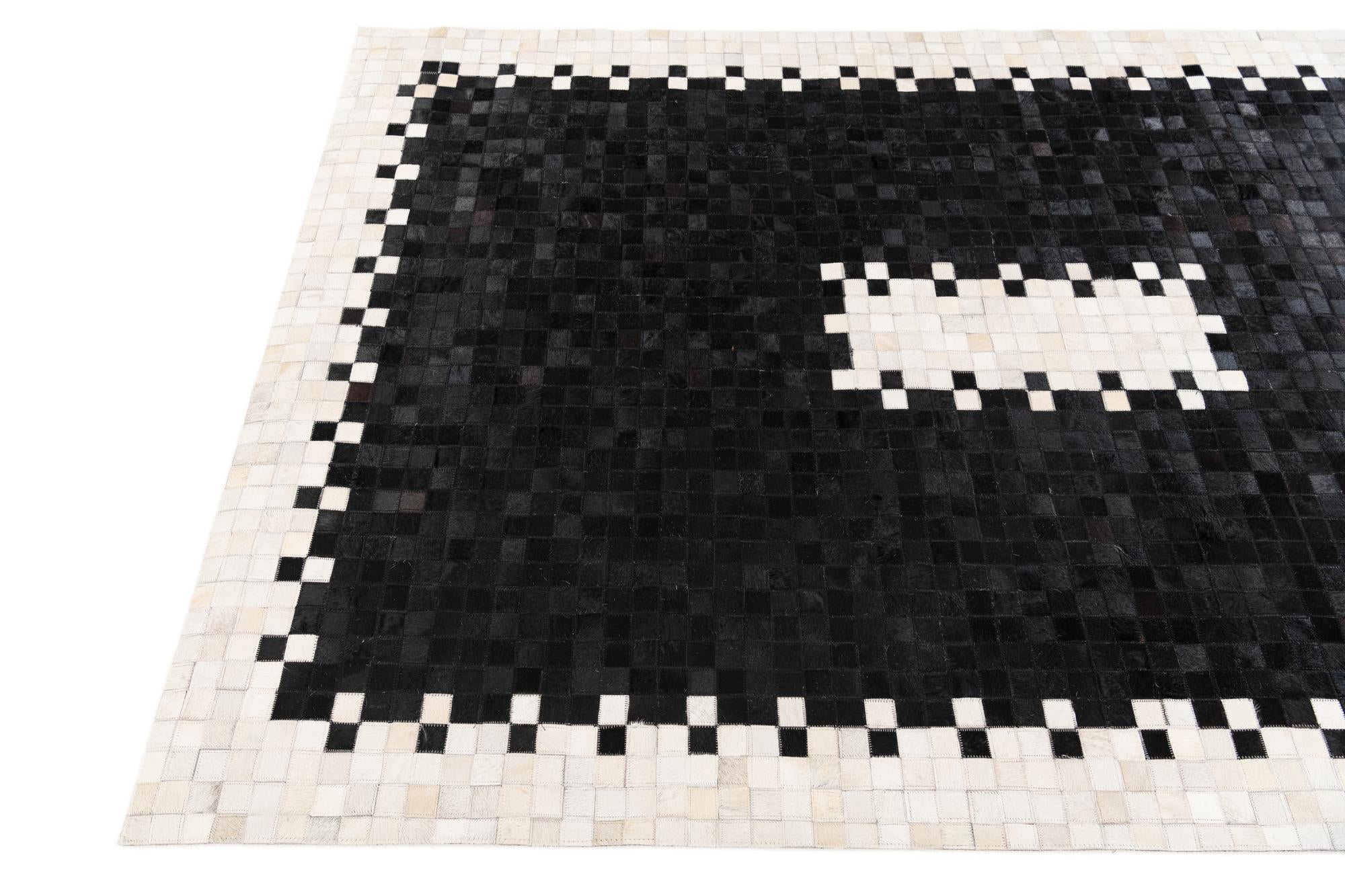 5' 2 x 7' 11 Cowhide Stocks Rug