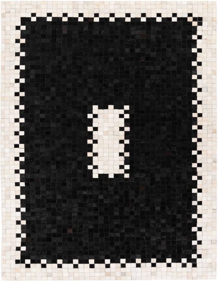 Detail image of 5' 2 x 7' 11 Cowhide Stocks Rug