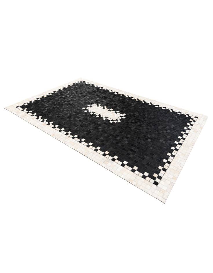 Detail image of 5' 1 x 7' 10 Cowhide Stocks Rug