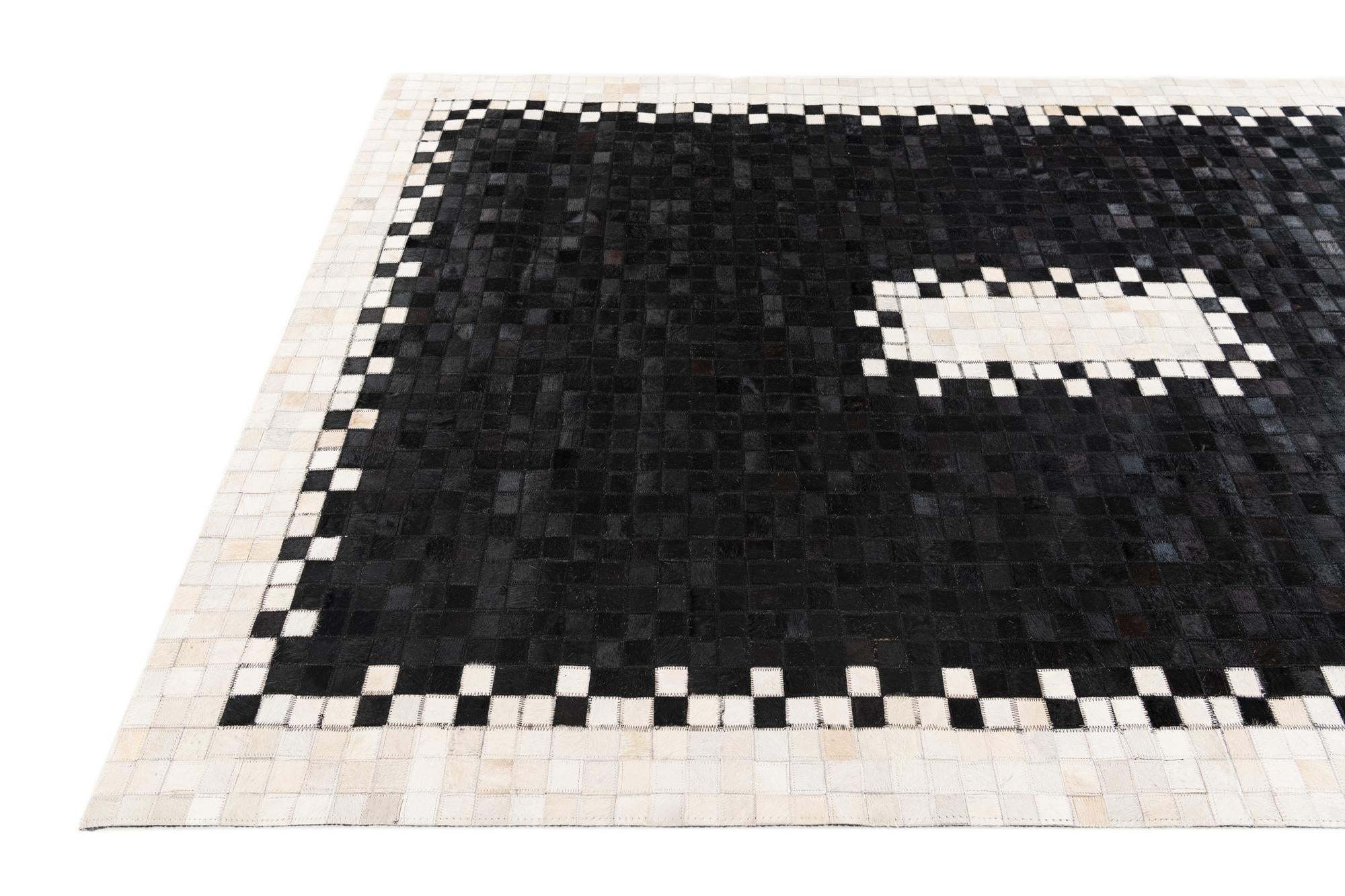 5' 1 x 7' 10 Cowhide Stocks Rug