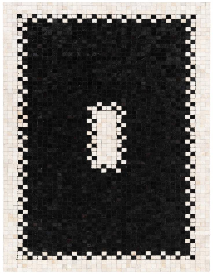 Detail image of 5' 1 x 7' 10 Cowhide Stocks Rug