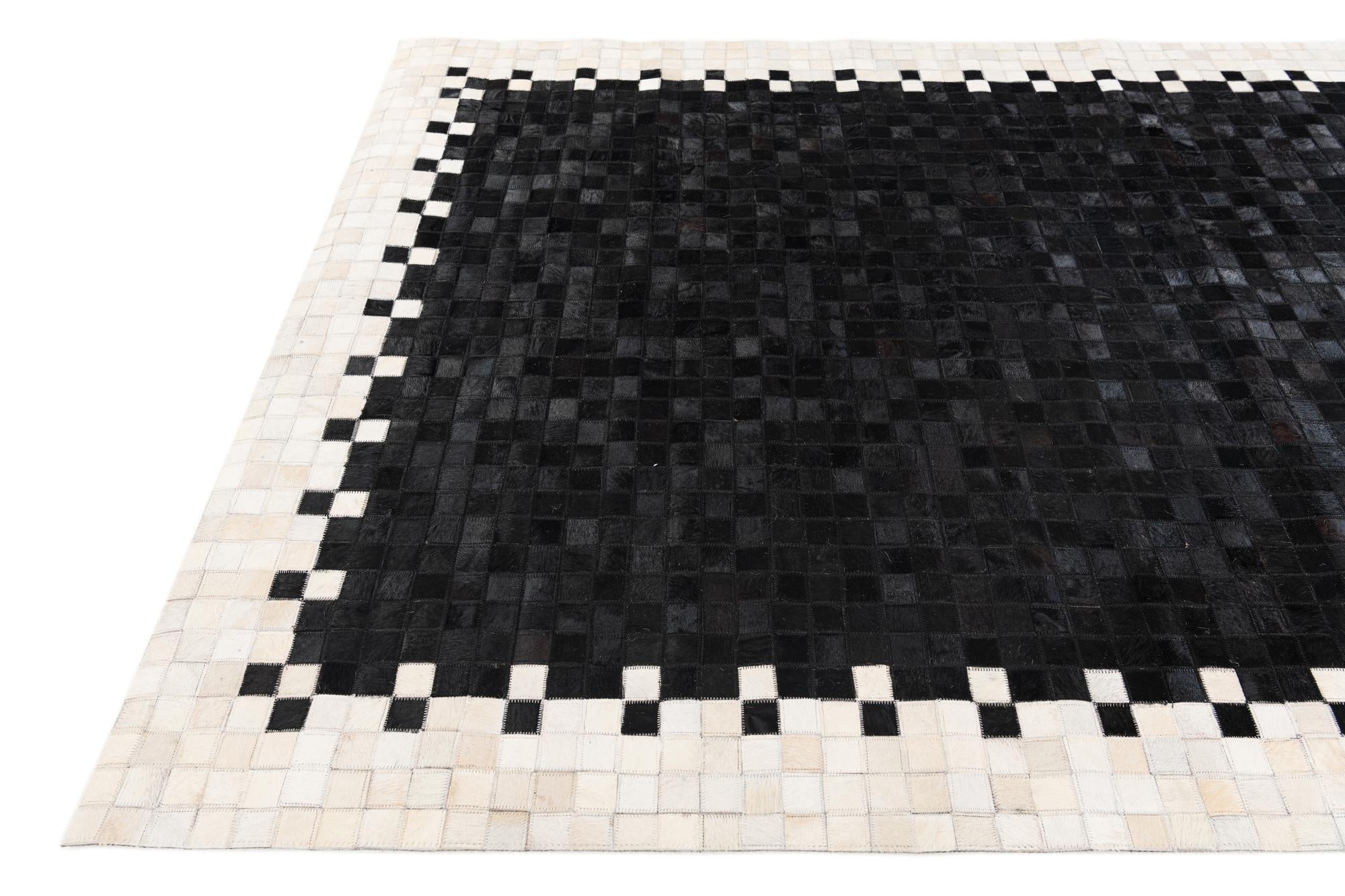 150cm x 235cm Cowhide Stocks Alfombra
