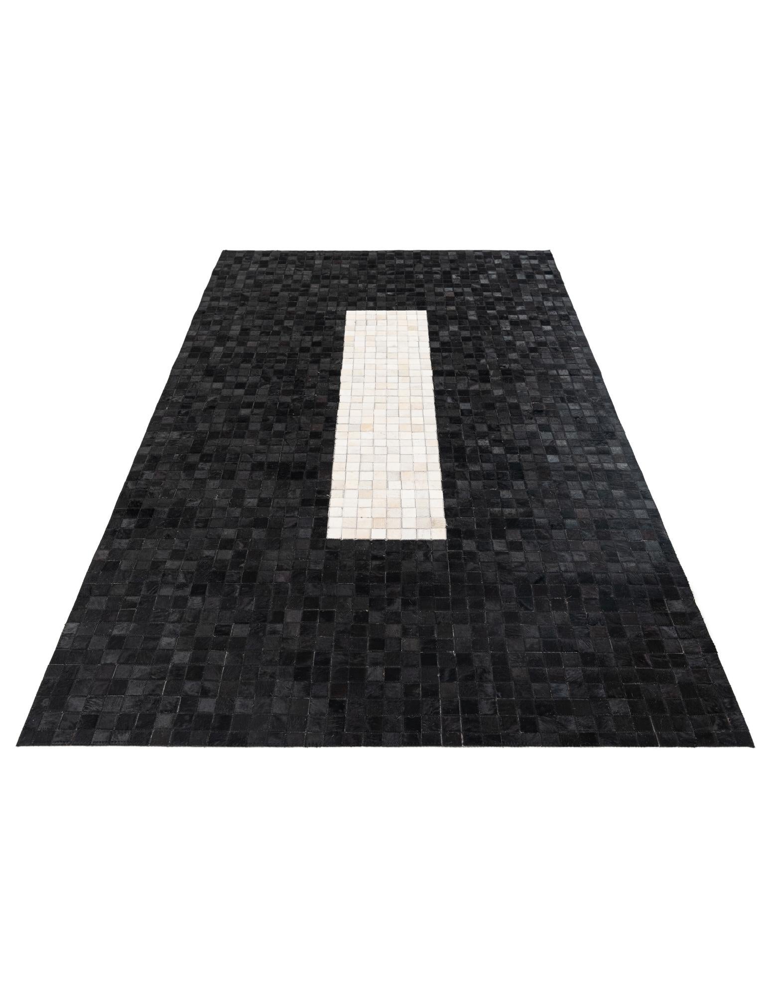 4' 11 x 7' 10 Cowhide Stocks Rug