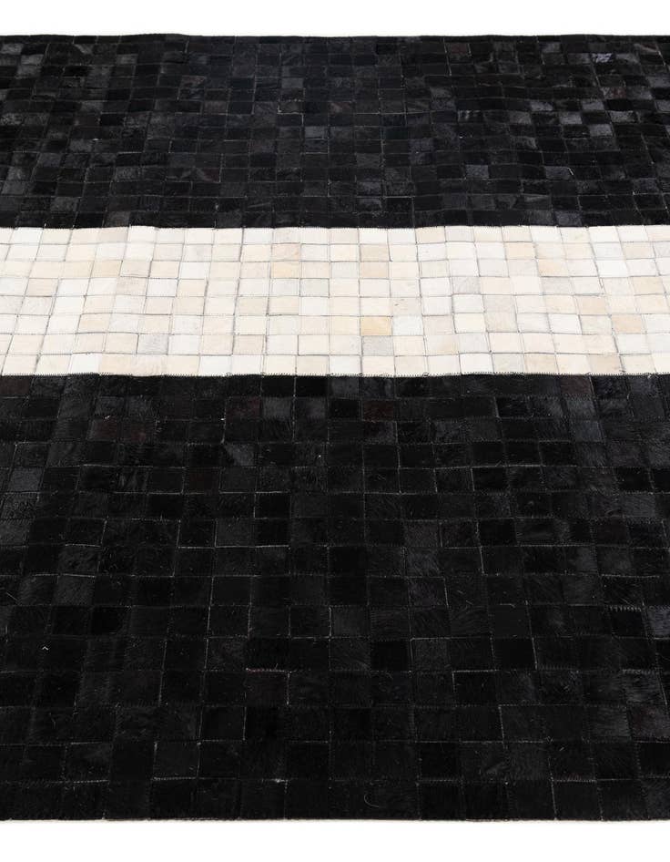 Detail image of 4' 11 x 7' 10 Cowhide Stocks Rug