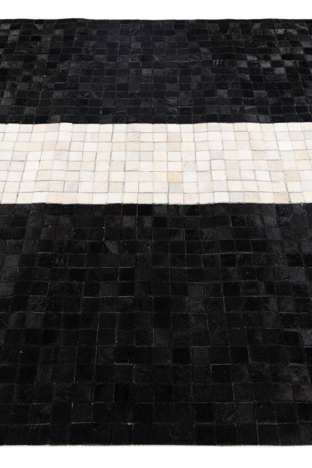 Detail image of 4' 11 x 7' 10 Cowhide Stocks Rug