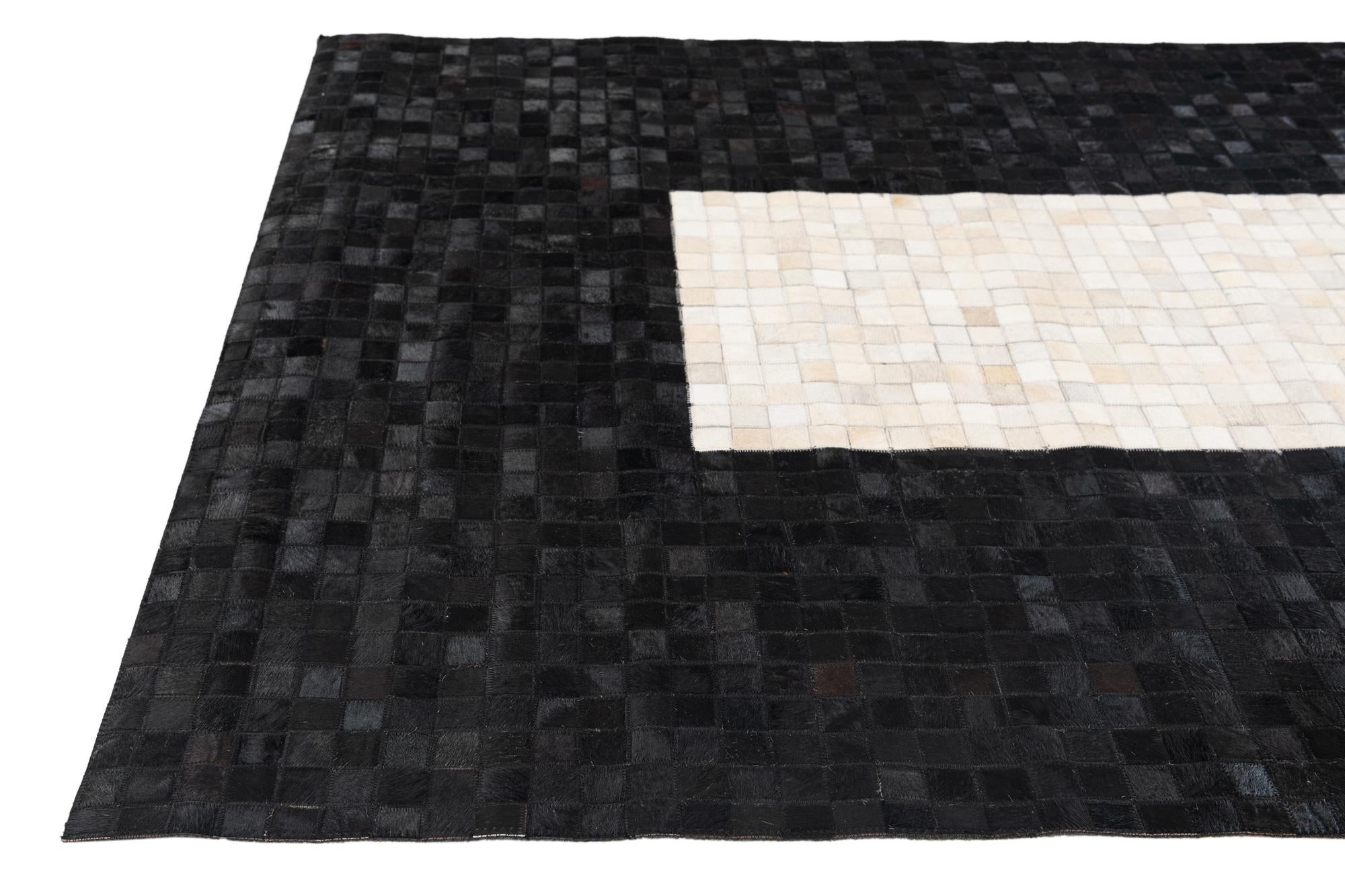 5' x 8' Cowhide Stocks Rug