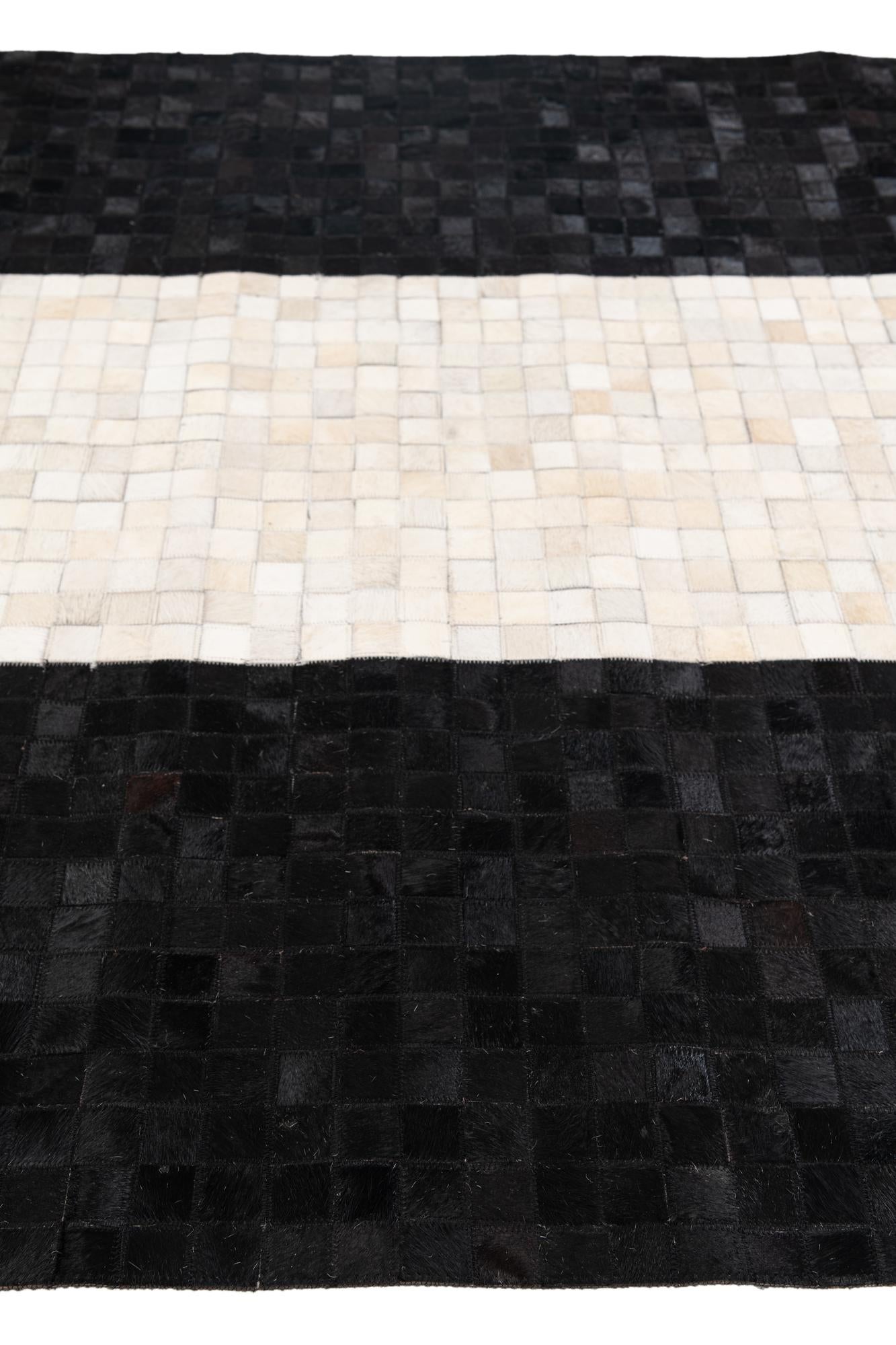 5' x 8' Cowhide Stocks Rug