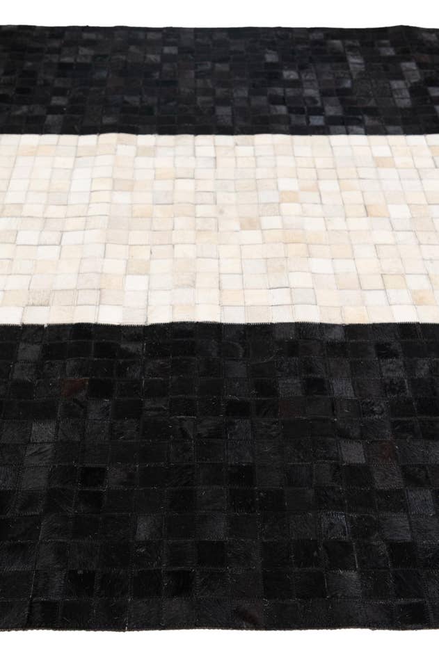 Detail image of 5' x 8' Cowhide Stocks Rug