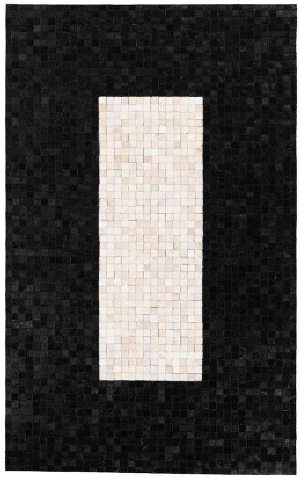 Detail image of 5' x 8' Cowhide Stocks Rug