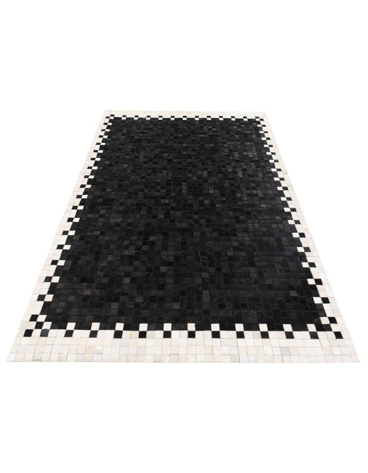 Detail image of 5' 2 x 8' Cowhide Stocks Rug