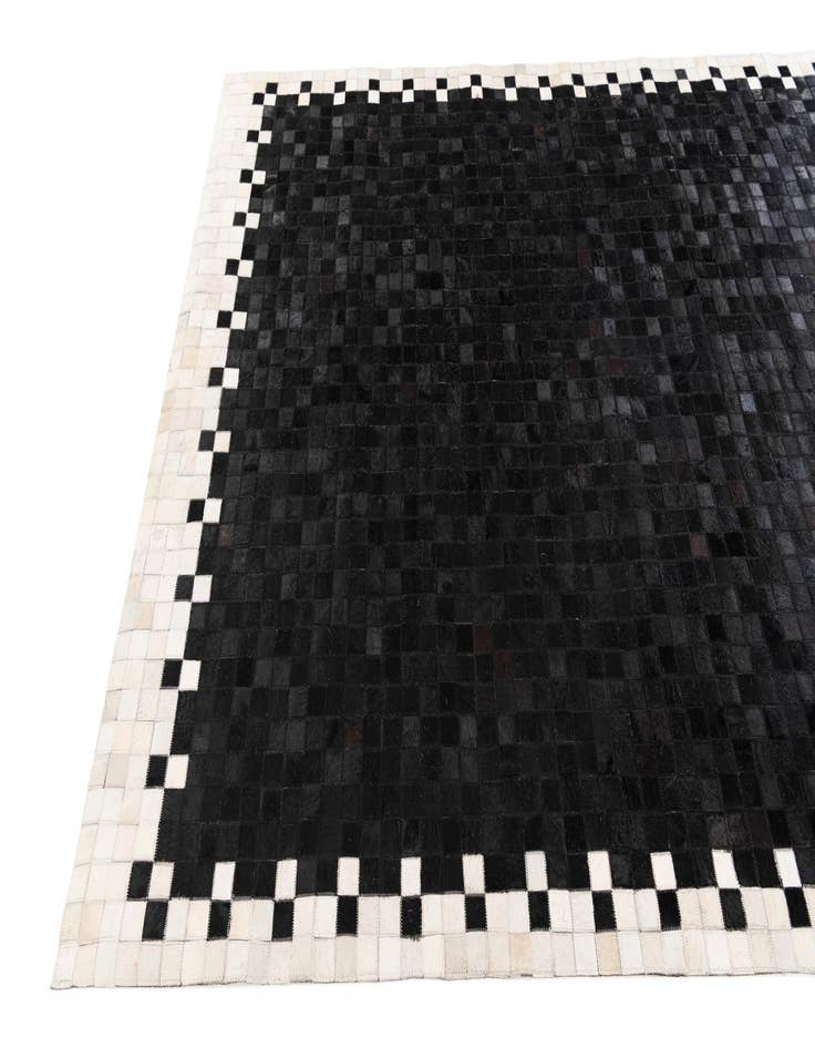 Detail image of 5' 2 x 8' Cowhide Stocks Rug