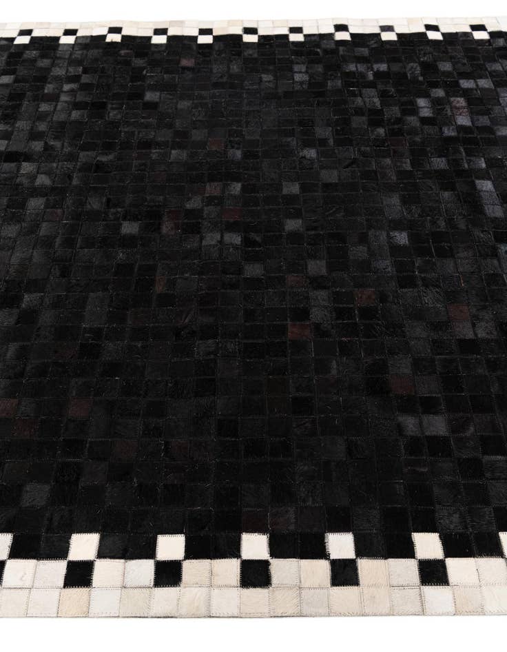 Detail image of 5' 2 x 8' Cowhide Stocks Rug