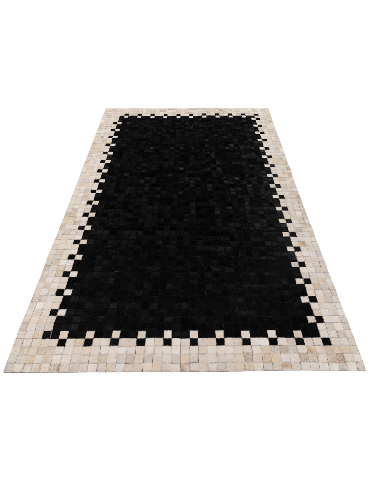 4' 11 x 7' 10 Cowhide Stocks Rug