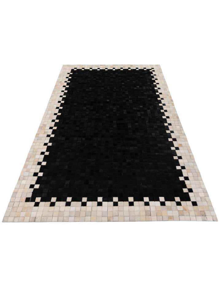4' 11 x 7' 10 Cowhide Stocks Rug