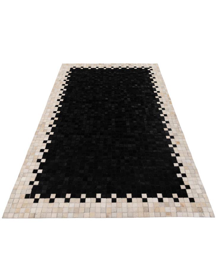 Detail image of 4' 11 x 7' 10 Cowhide Stocks Rug