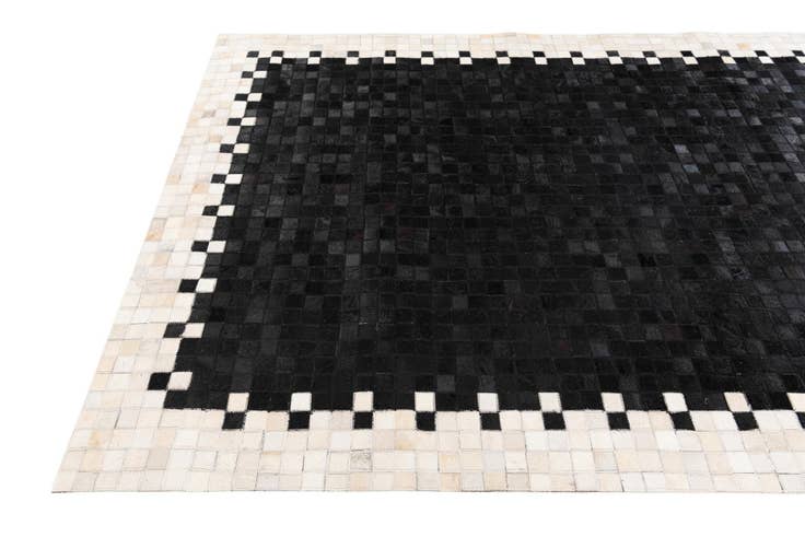 Detail image of 4' 11 x 7' 10 Cowhide Stocks Rug
