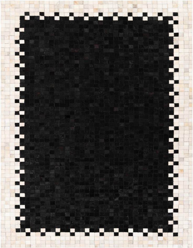 Detail image of 4' 11 x 7' 10 Cowhide Stocks Rug