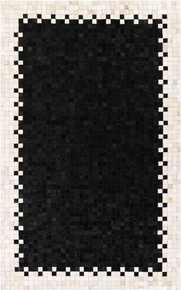 4' 11 x 7' 10 Cowhide Stocks Rug