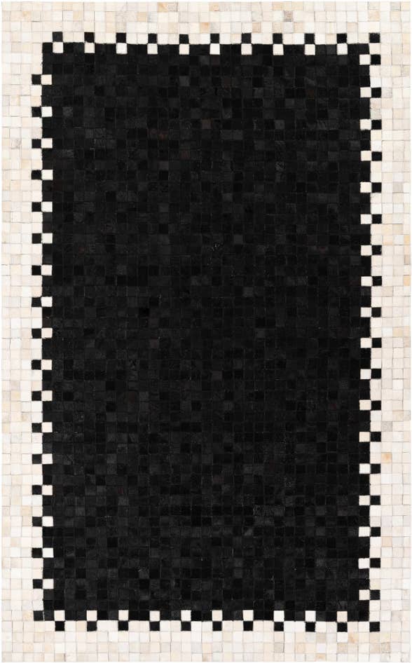 Detail image of 4' 11 x 7' 10 Cowhide Stocks Rug