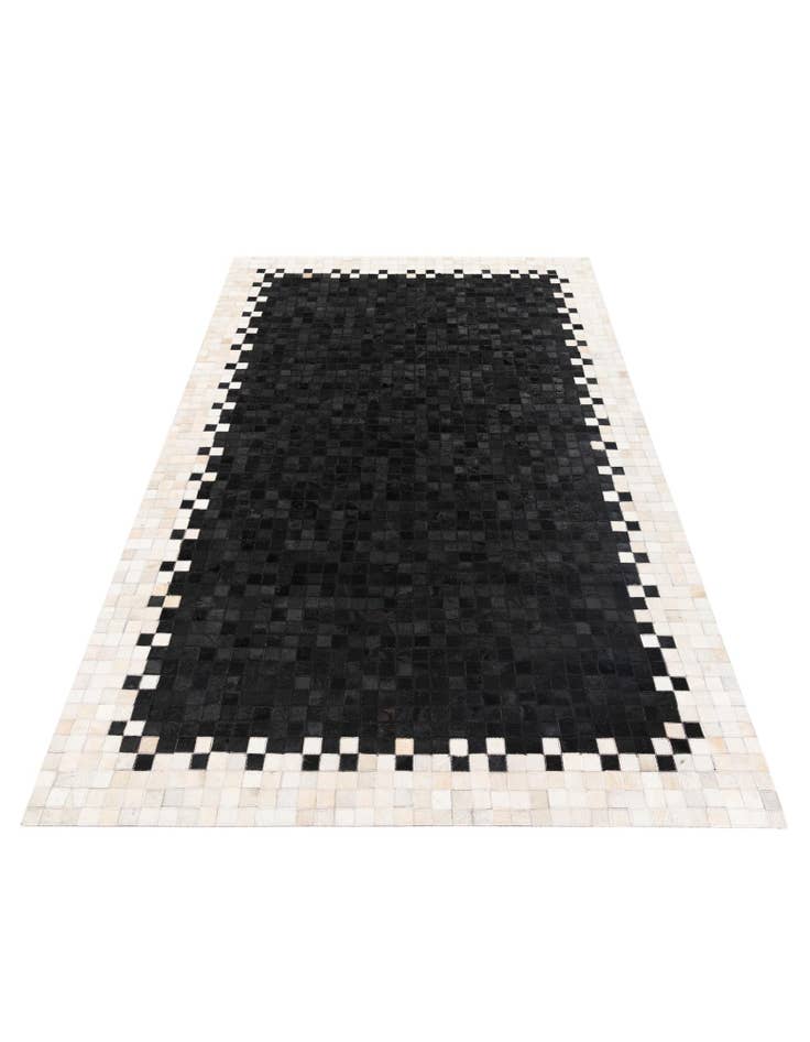 Detail image of 4' 10 x 7' 9 Cowhide Stocks Rug