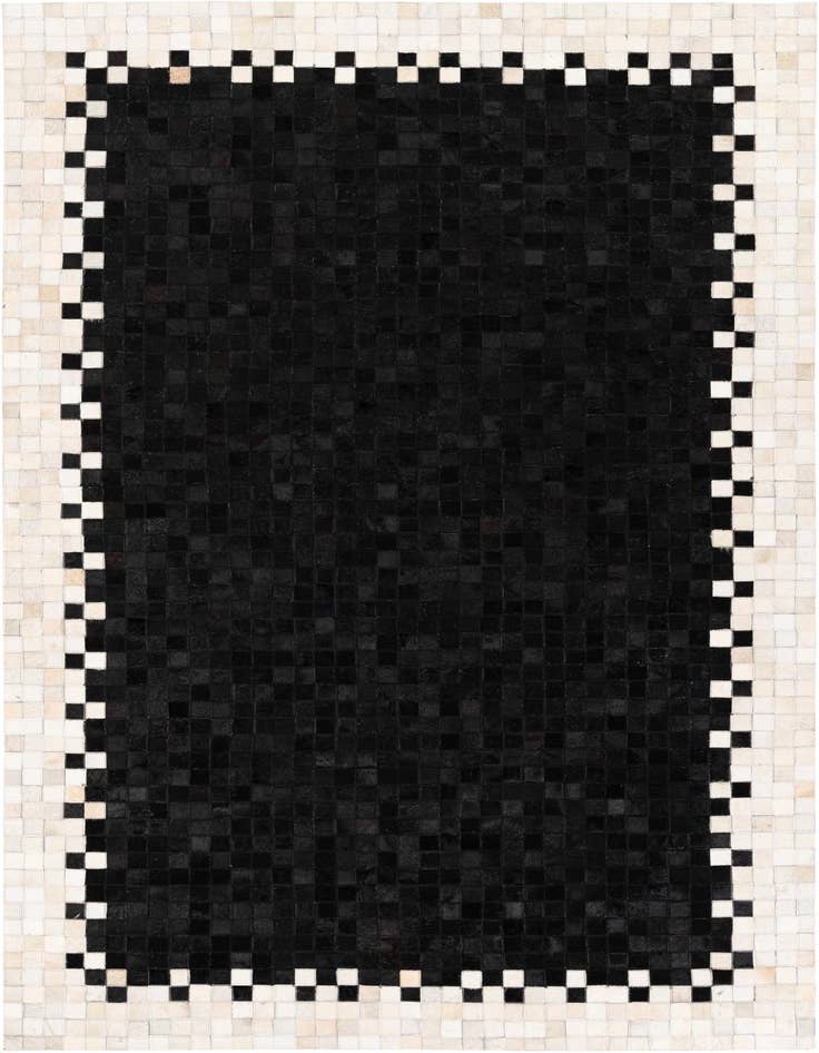 Detail image of 4' 10 x 7' 9 Cowhide Stocks Rug
