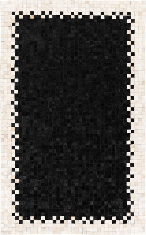 Detail image of 4' 10 x 7' 9 Cowhide Stocks Rug