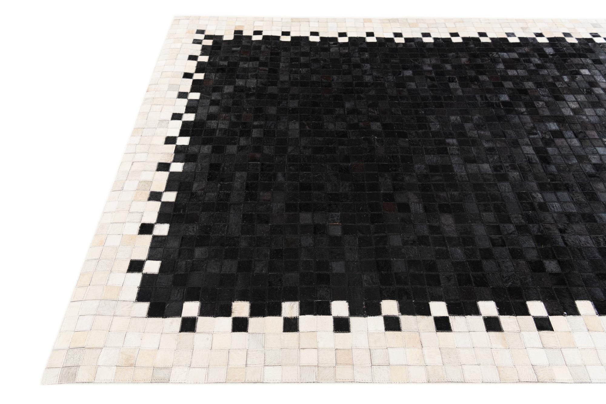 5' x 7' 10 Cowhide Stocks Rug