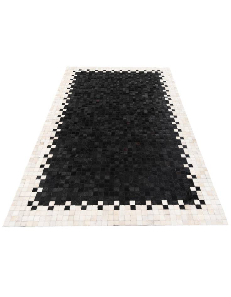 Detail image of 4' 11 x 7' 10 Cowhide Stocks Rug