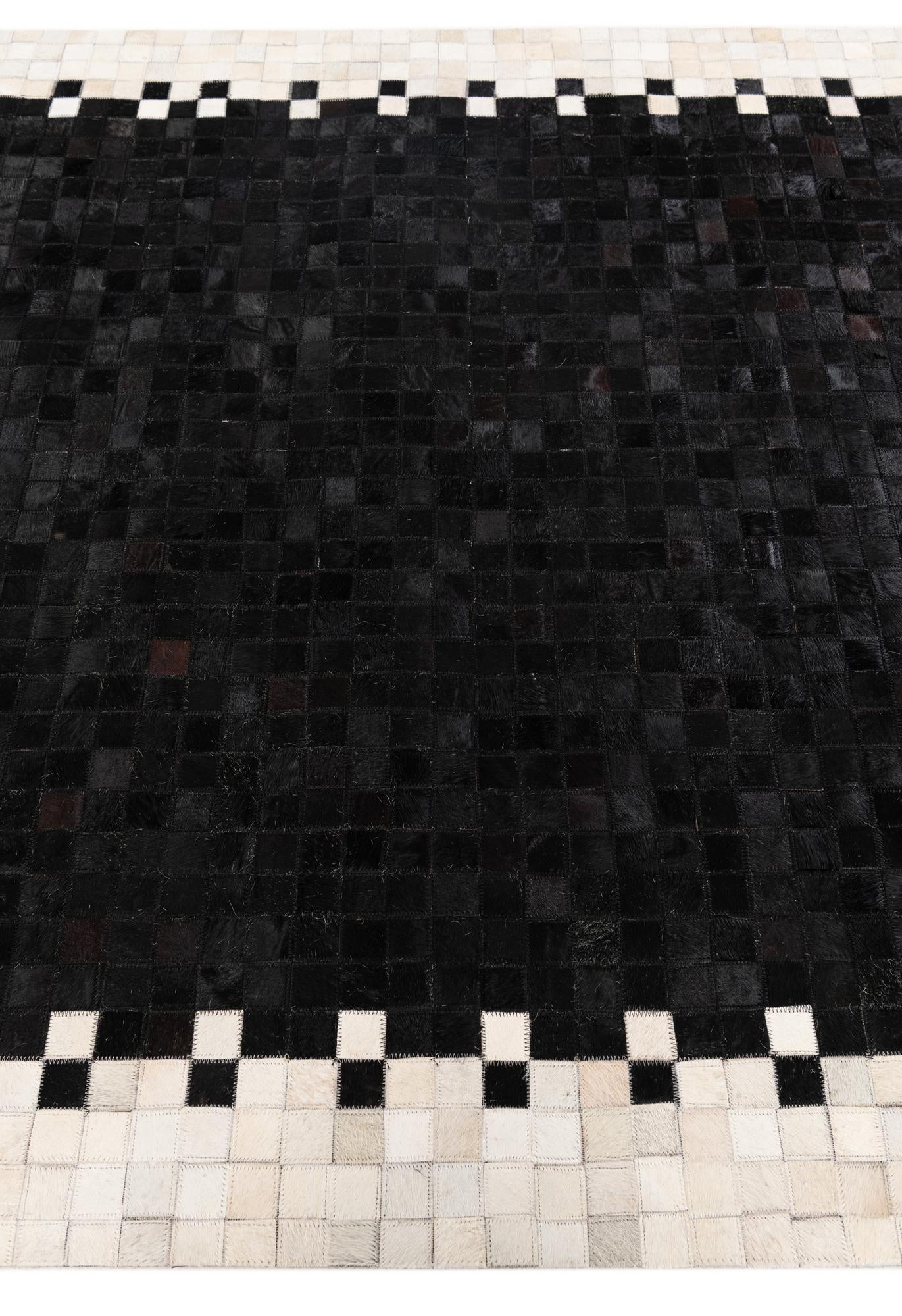 4' 11 x 7' 10 Cowhide Stocks Rug