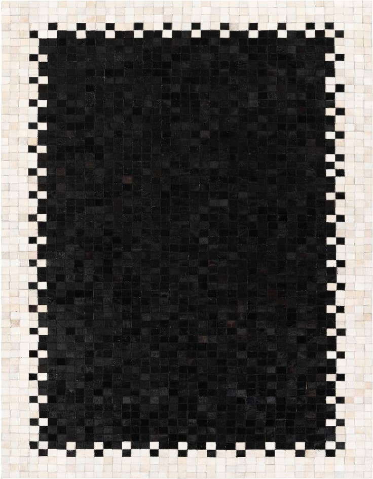 Detail image of 4' 11 x 7' 10 Cowhide Stocks Rug