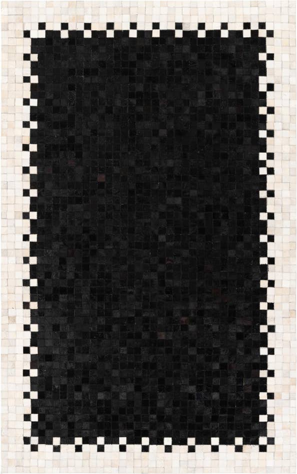 Detail image of 4' 11 x 7' 10 Cowhide Stocks Rug