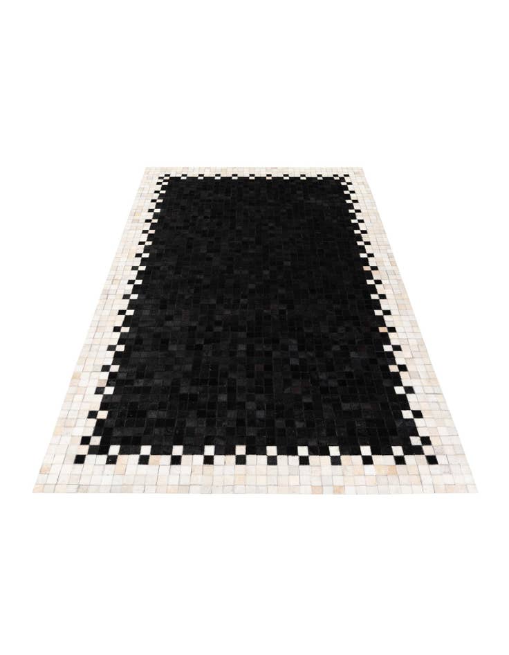 Detail image of 5' 1 x 7' 9 Cowhide Stocks Rug