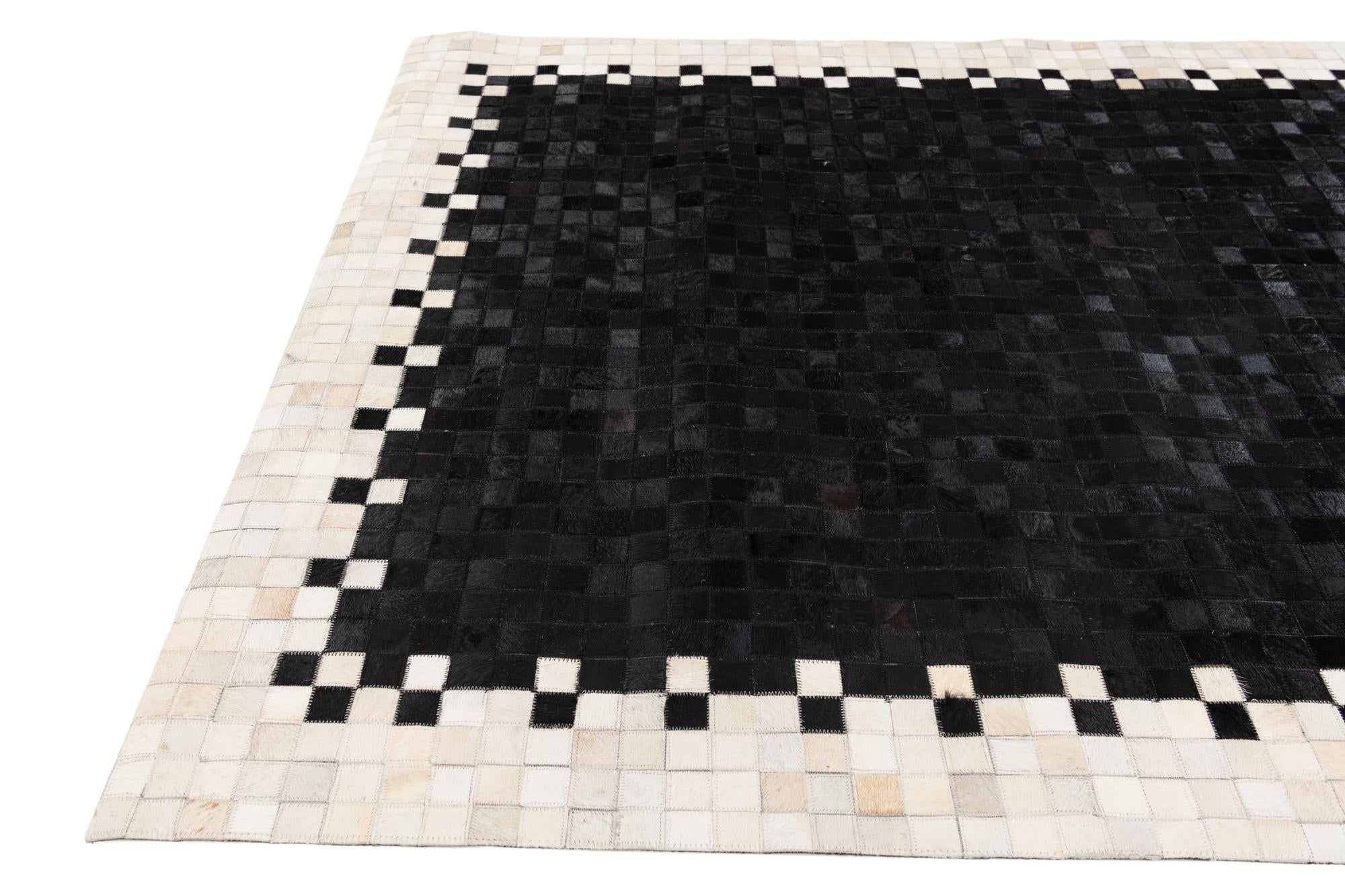 5' 1 x 7' 9 Cowhide Stocks Rug