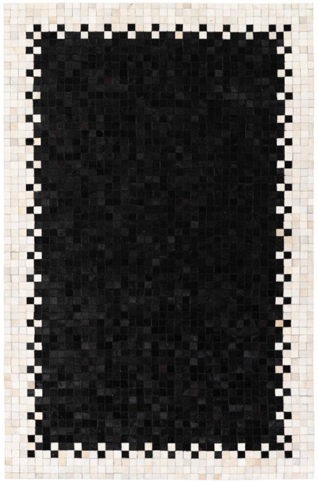 Detail image of 5' 1 x 7' 9 Cowhide Stocks Rug