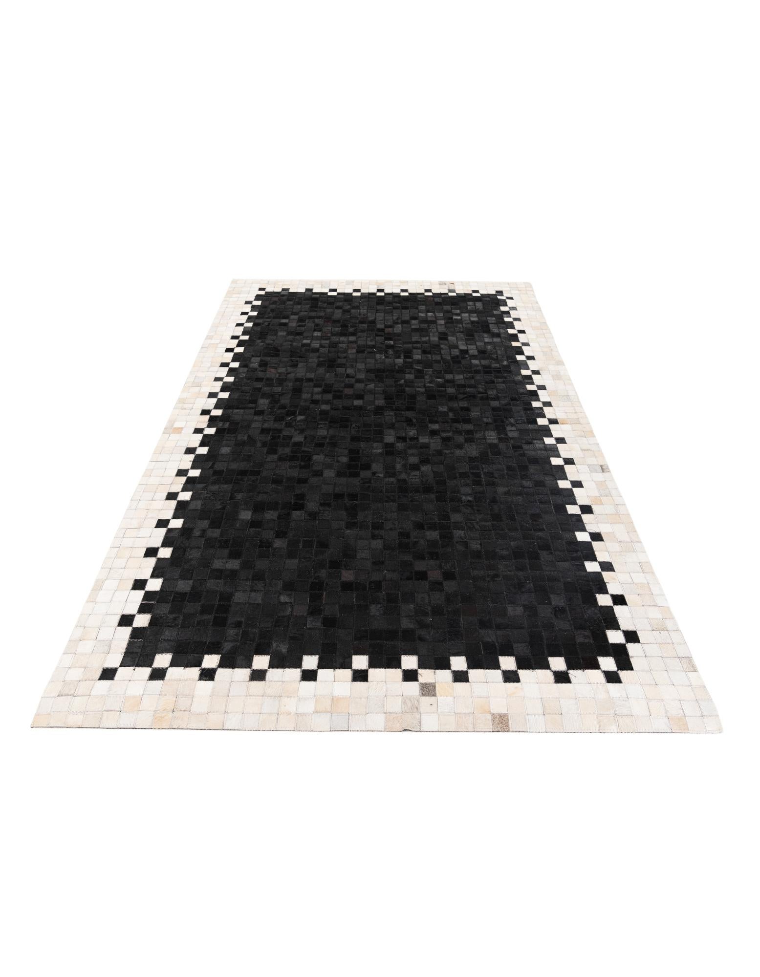 4' 11 x 7' 10 Cowhide Stocks Rug