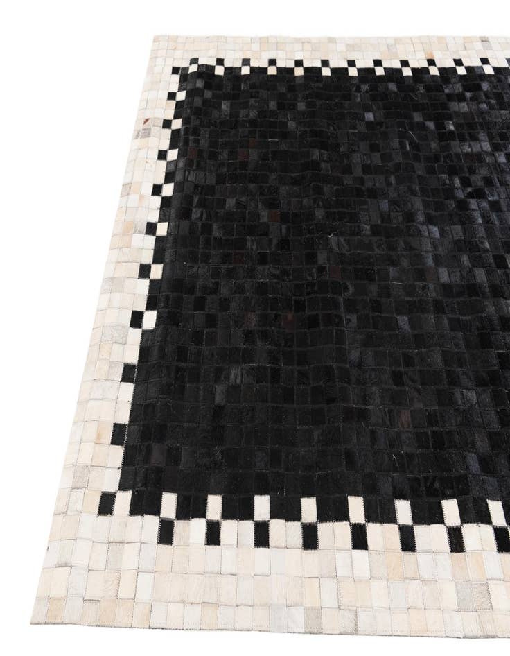 Detail image of 4' 11 x 7' 10 Cowhide Stocks Rug