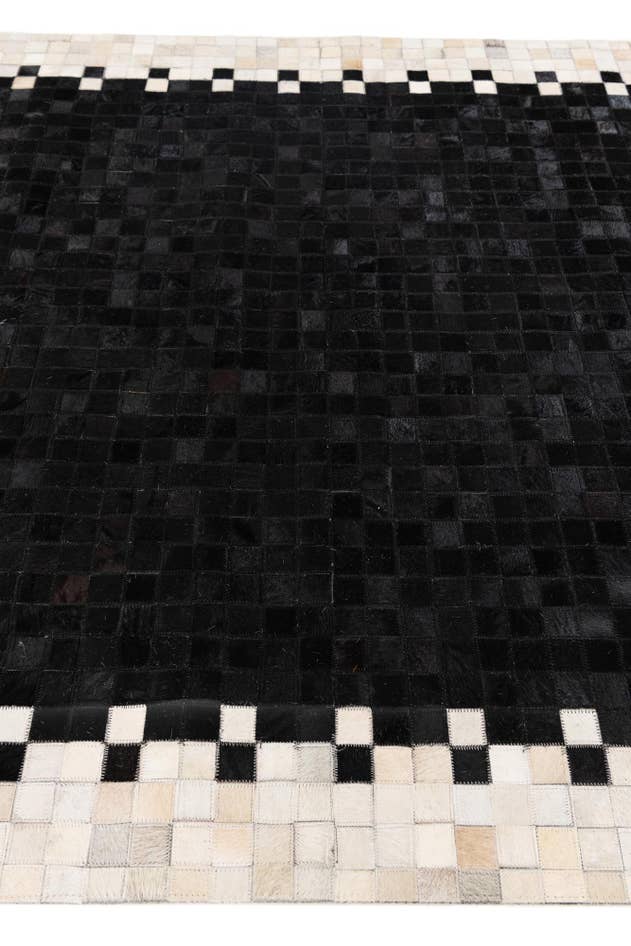Detail image of 4' 11 x 7' 10 Cowhide Stocks Rug