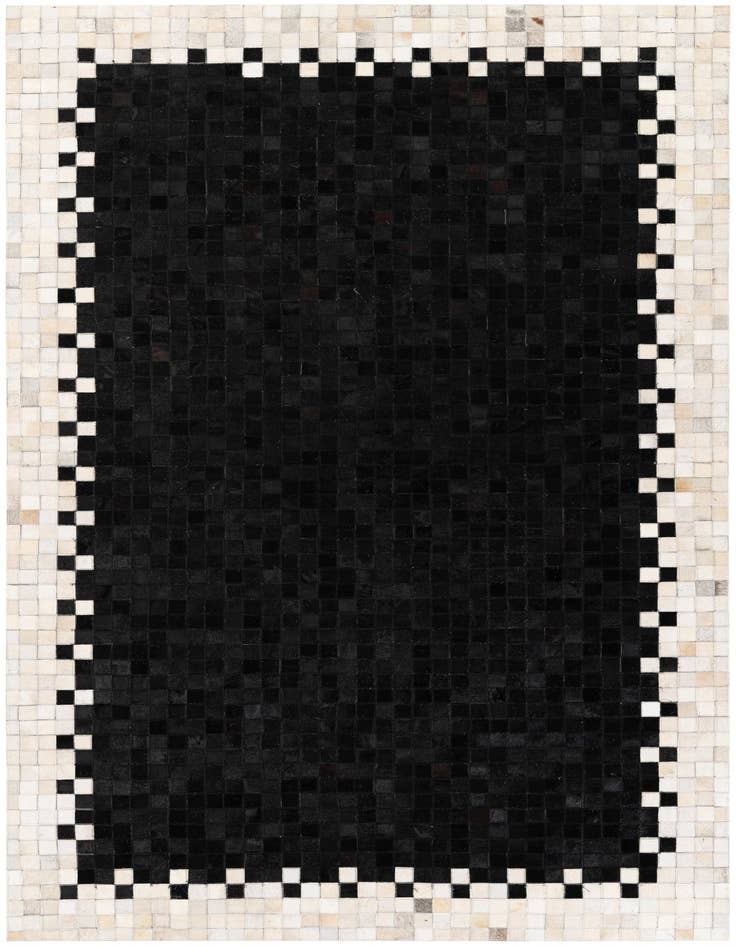 Detail image of 4' 11 x 7' 10 Cowhide Stocks Rug