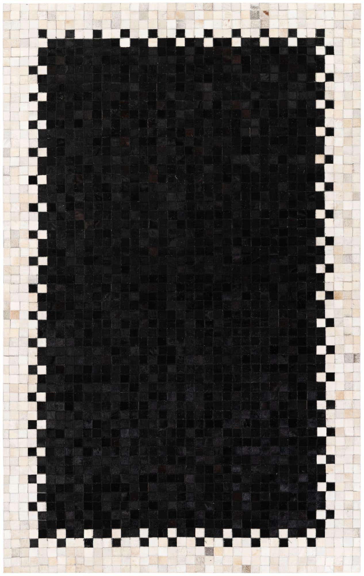 4' 11 x 7' 10 Cowhide Stocks Rug