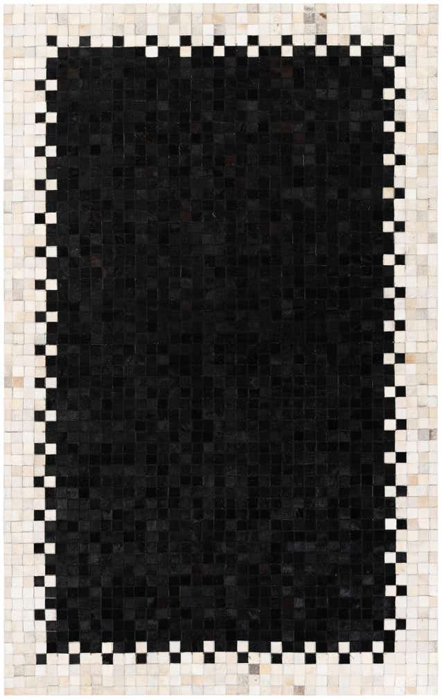4' 11 x 7' 10 Cowhide Stocks Rug