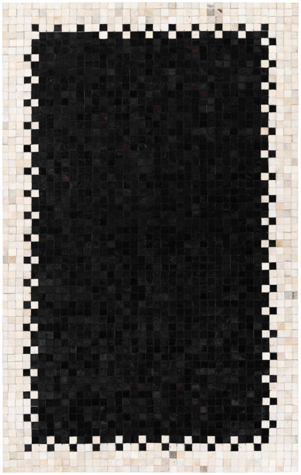 Detail image of 4' 11 x 7' 10 Cowhide Stocks Rug