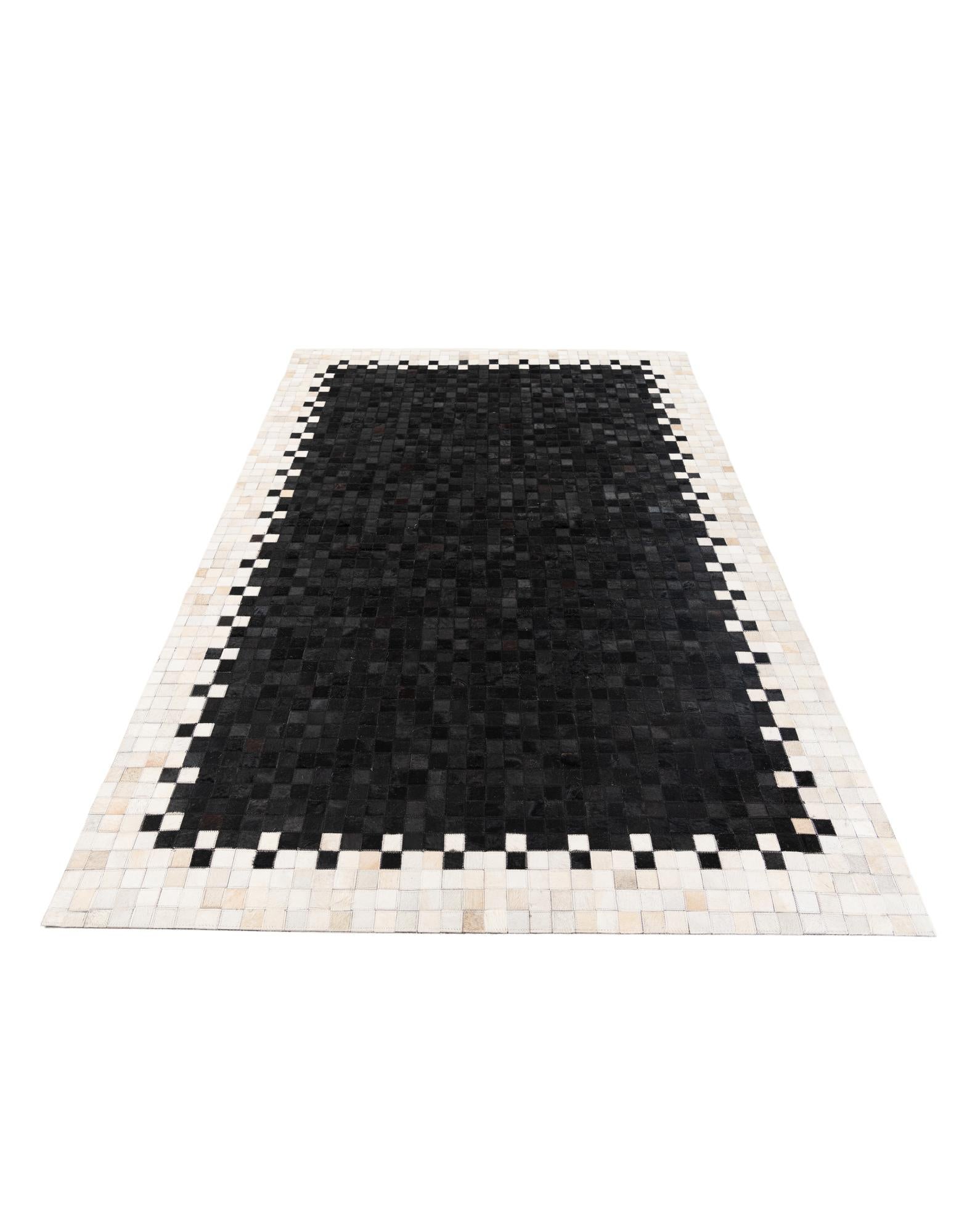 5' 1 x 7' 10 Cowhide Stocks Rug