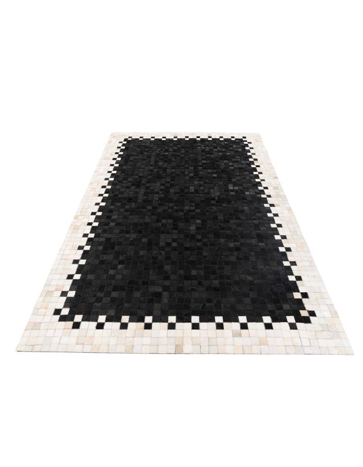 Detail image of 5' 1 x 7' 10 Cowhide Stocks Rug