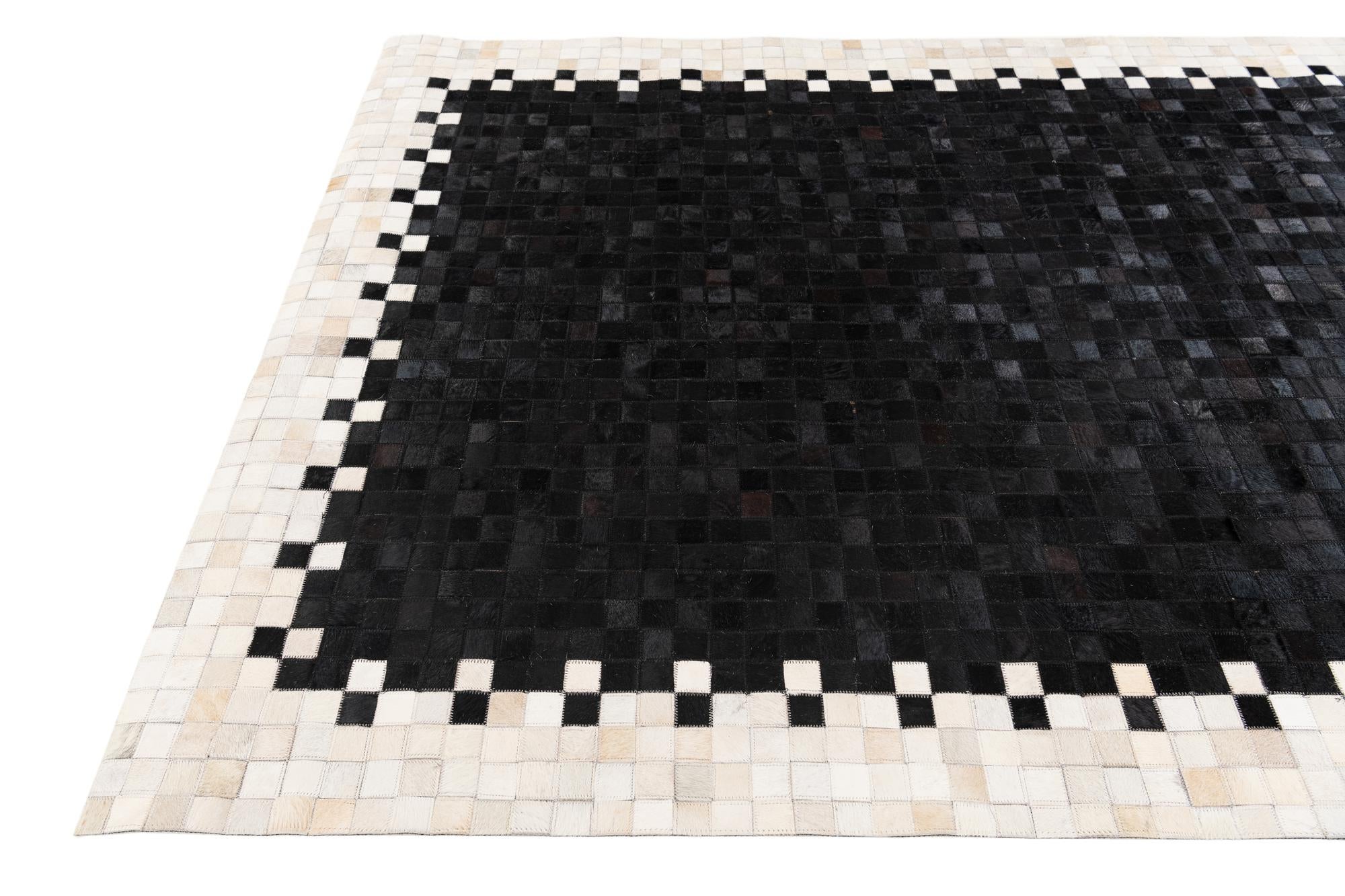 5' 1 x 7' 10 Cowhide Stocks Rug