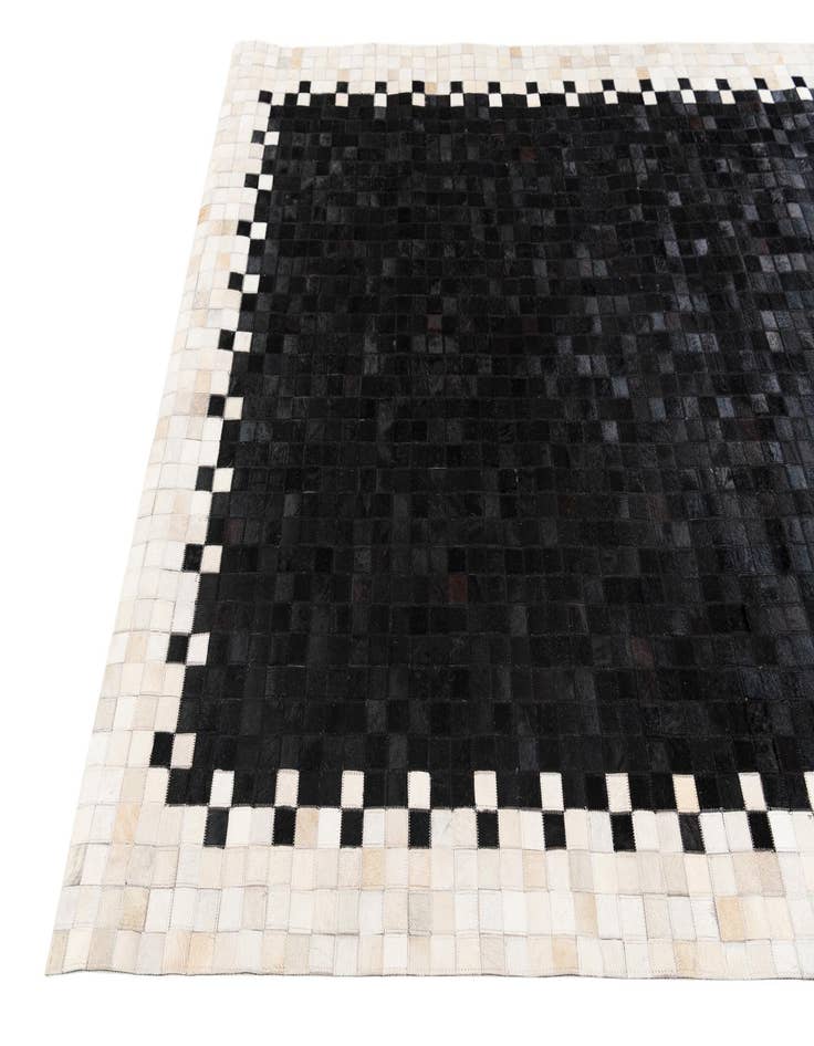 Detail image of 5' 1 x 7' 10 Cowhide Stocks Rug