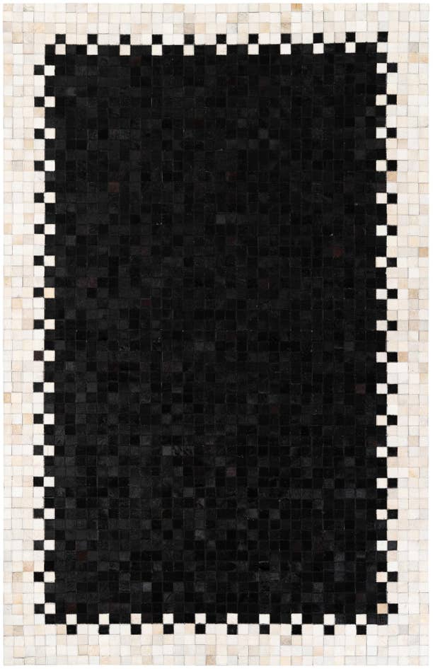 Detail image of 5' 1 x 7' 10 Cowhide Stocks Rug