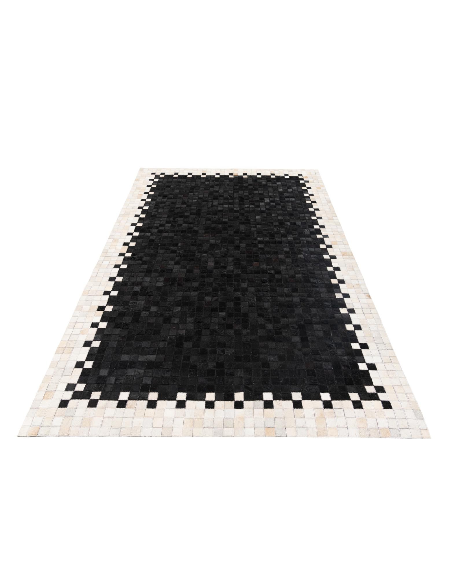5' 1 x 7' 10 Cowhide Stocks Rug