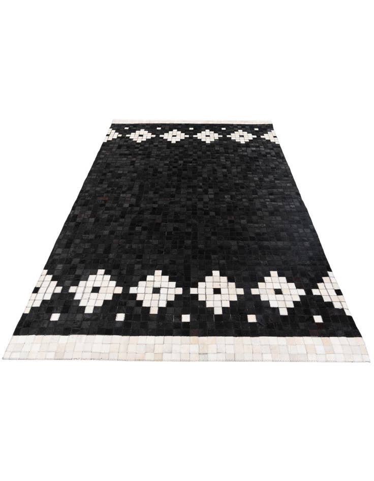 Detail image of 5' 2 x 7' 11 Cowhide Stocks Rug