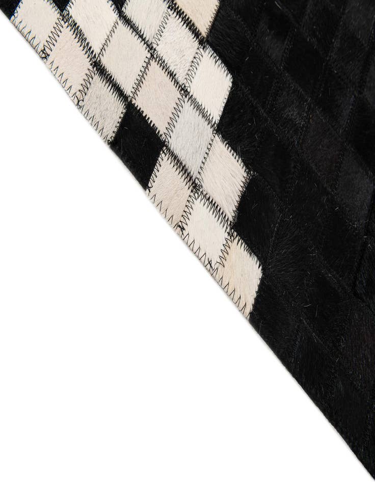 Detail image of 5' 2 x 7' 11 Cowhide Stocks Rug